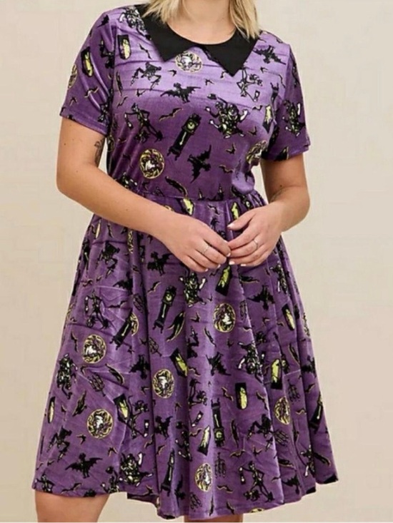 torrid Dresses & Skirts - ‼️SOLD‼️ Torrid X Disney Haunted Mansion Velvet Dress